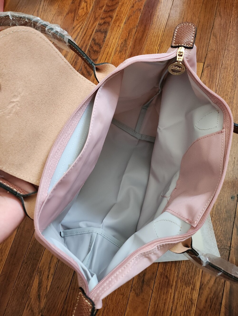 Longchamp Blush Pink MEDIUM tote Bag NWT - Picture 3 of 11